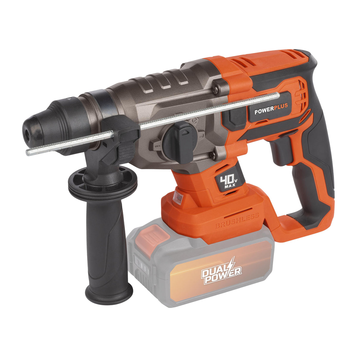 Borehammer 40V 3 joule + 5 tilbehør