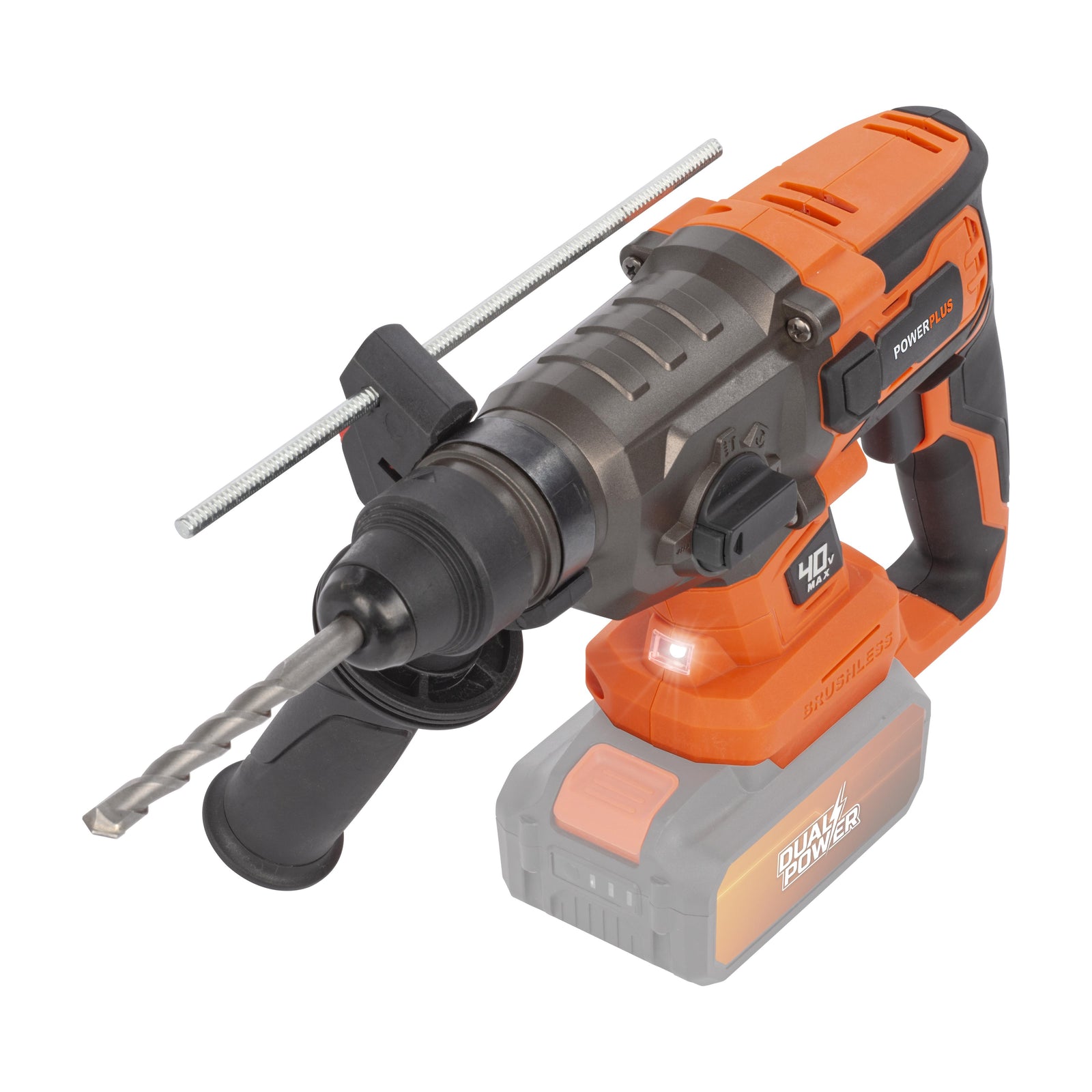 Borehammer 40V 3 joule + 5 tilbehør