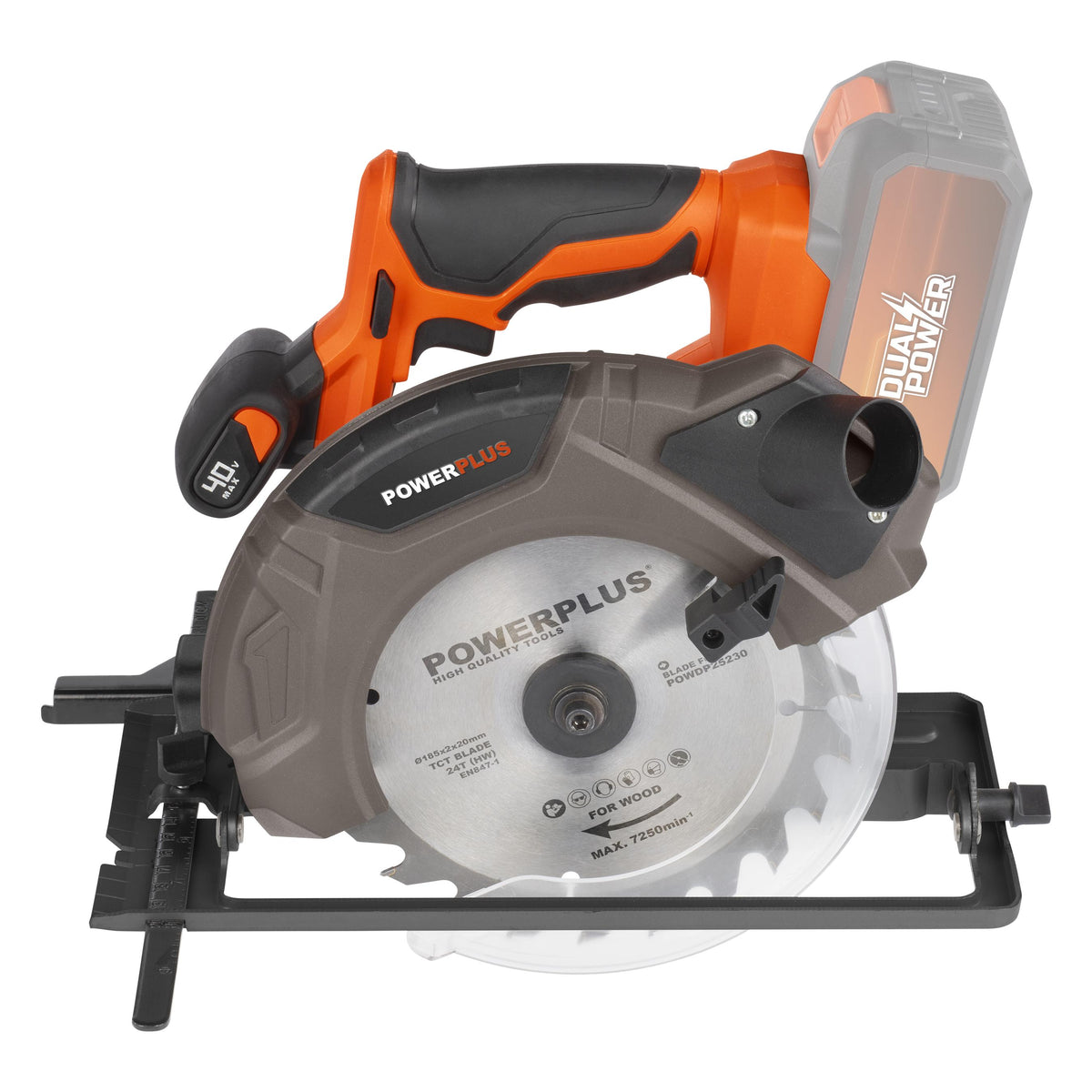 Rundsav 185 mm klinge 40 V UDEN batteri