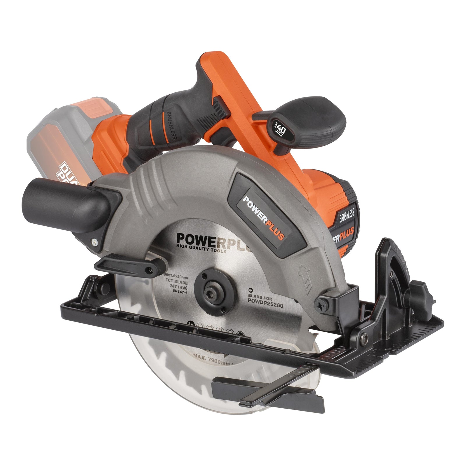 Rundsav 40V Ø 190 mm kulløs