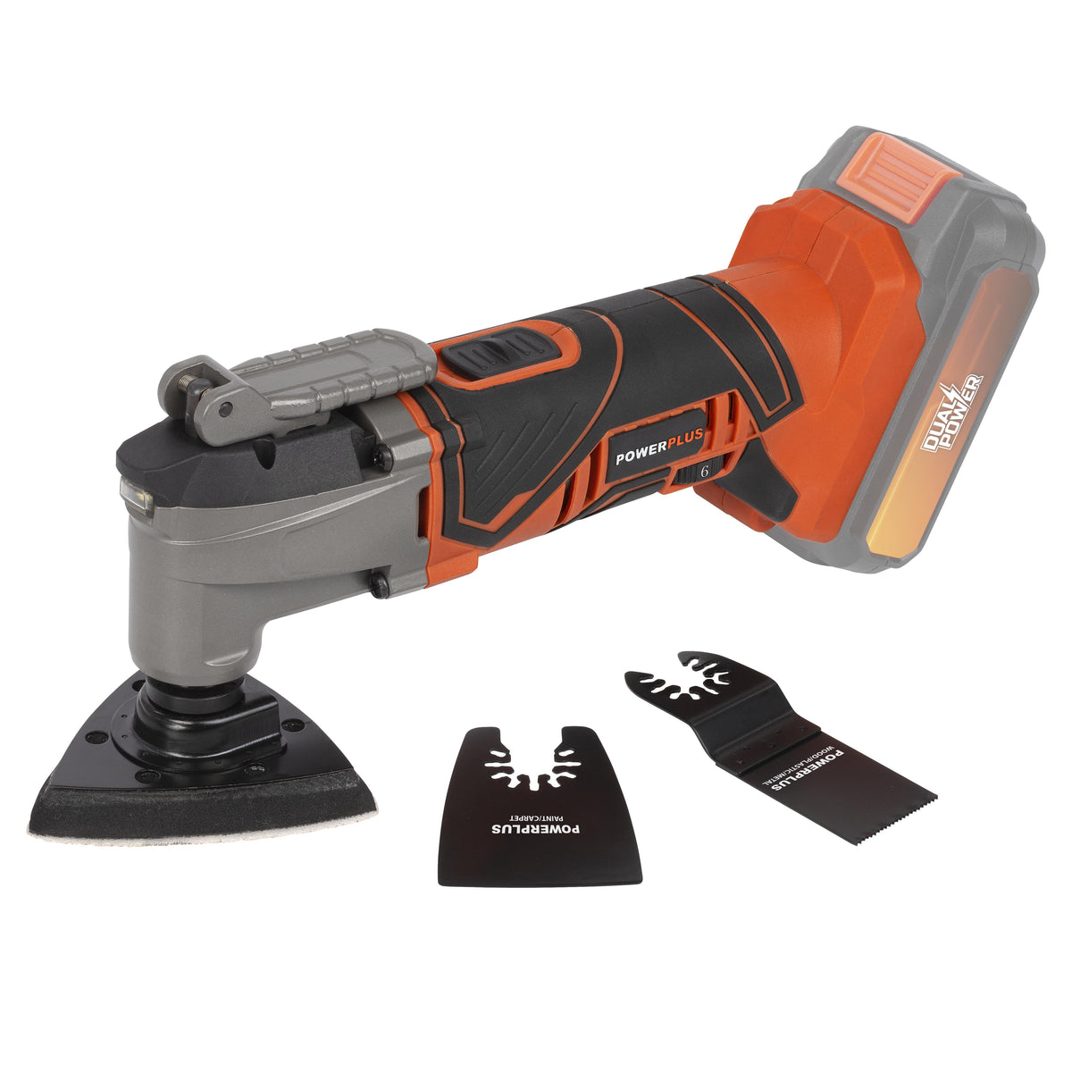 Multicutter 20 Volt med tilbehør (Uden batteri)