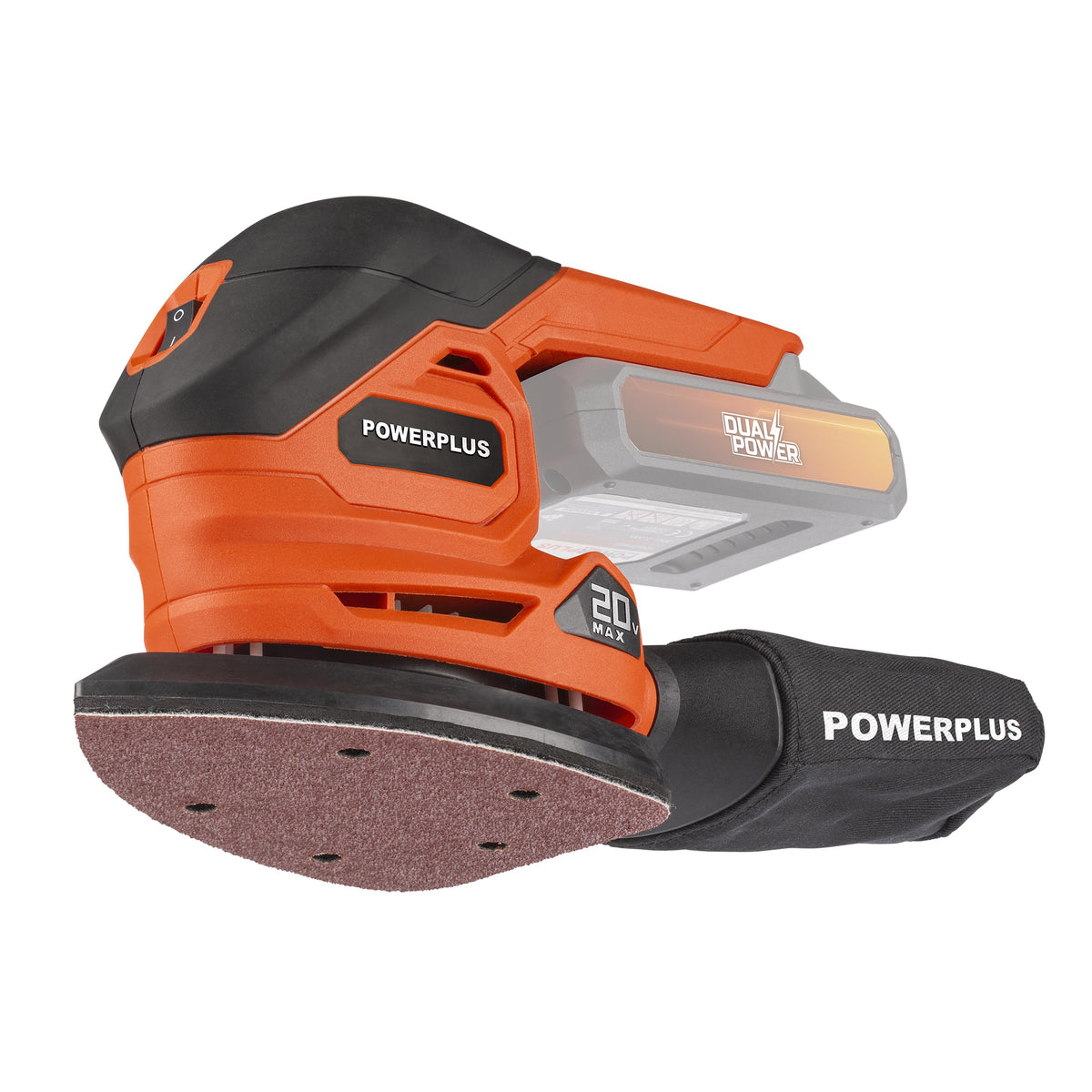 Slibemus 20 V 140x140x80 mm (Uden batteri)