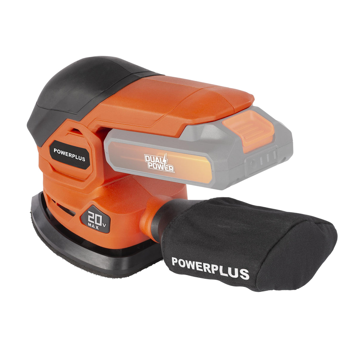 Slibemus 20 V 140x140x80 mm (Uden batteri)