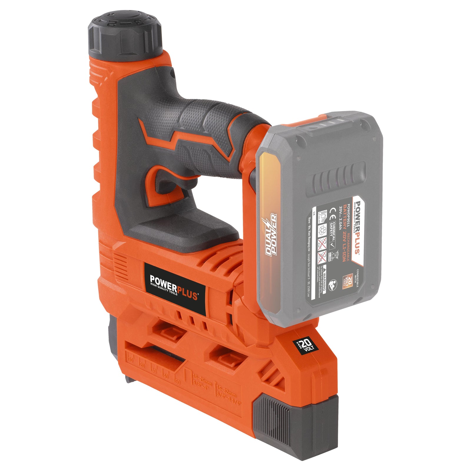Søm og klammepistol 20V (200 dele)