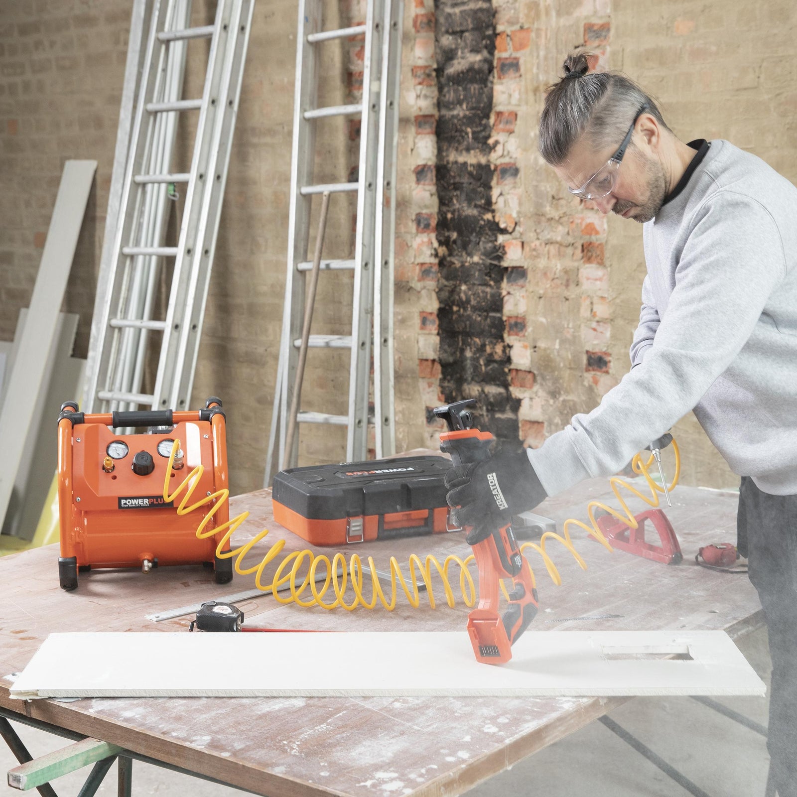 Kompressor 40 Volt x 2 UDEN BATTERI