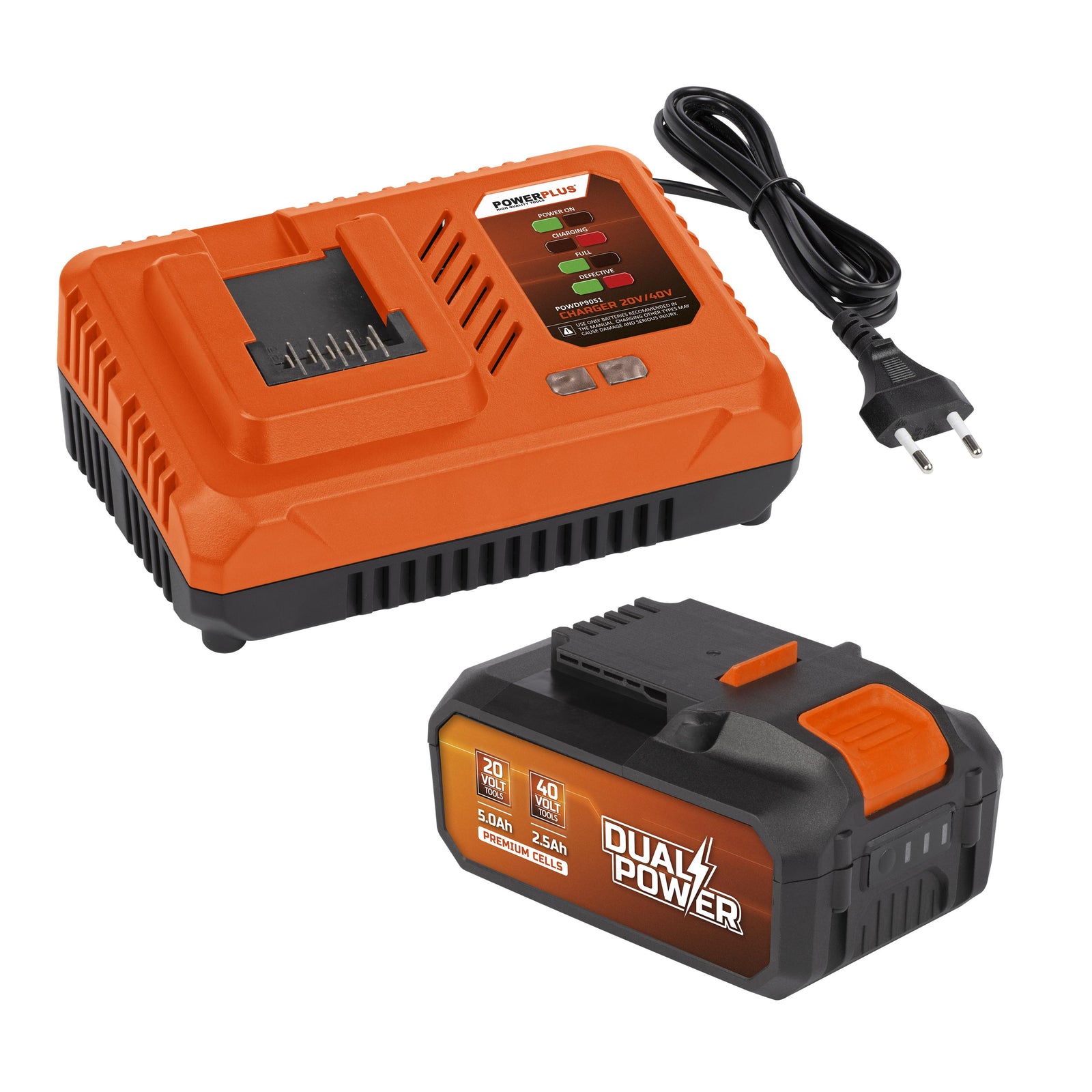 Batteri 40 Volt inkl. oplader 20/40 volt