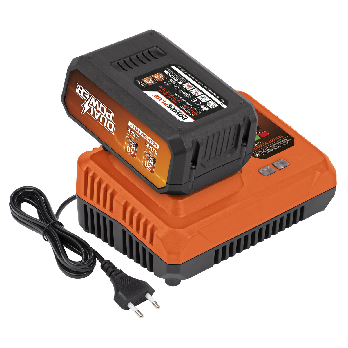Batteri 40 Volt inkl. oplader 20/40 volt