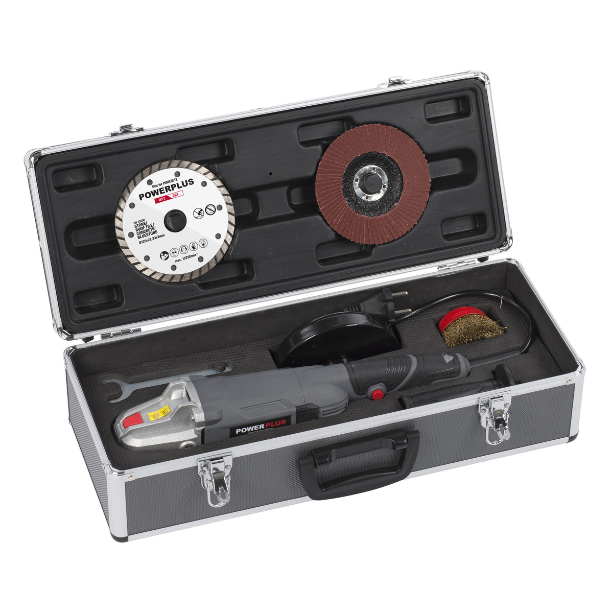 Vinkelsliber 900 watt 125mm i kuffert