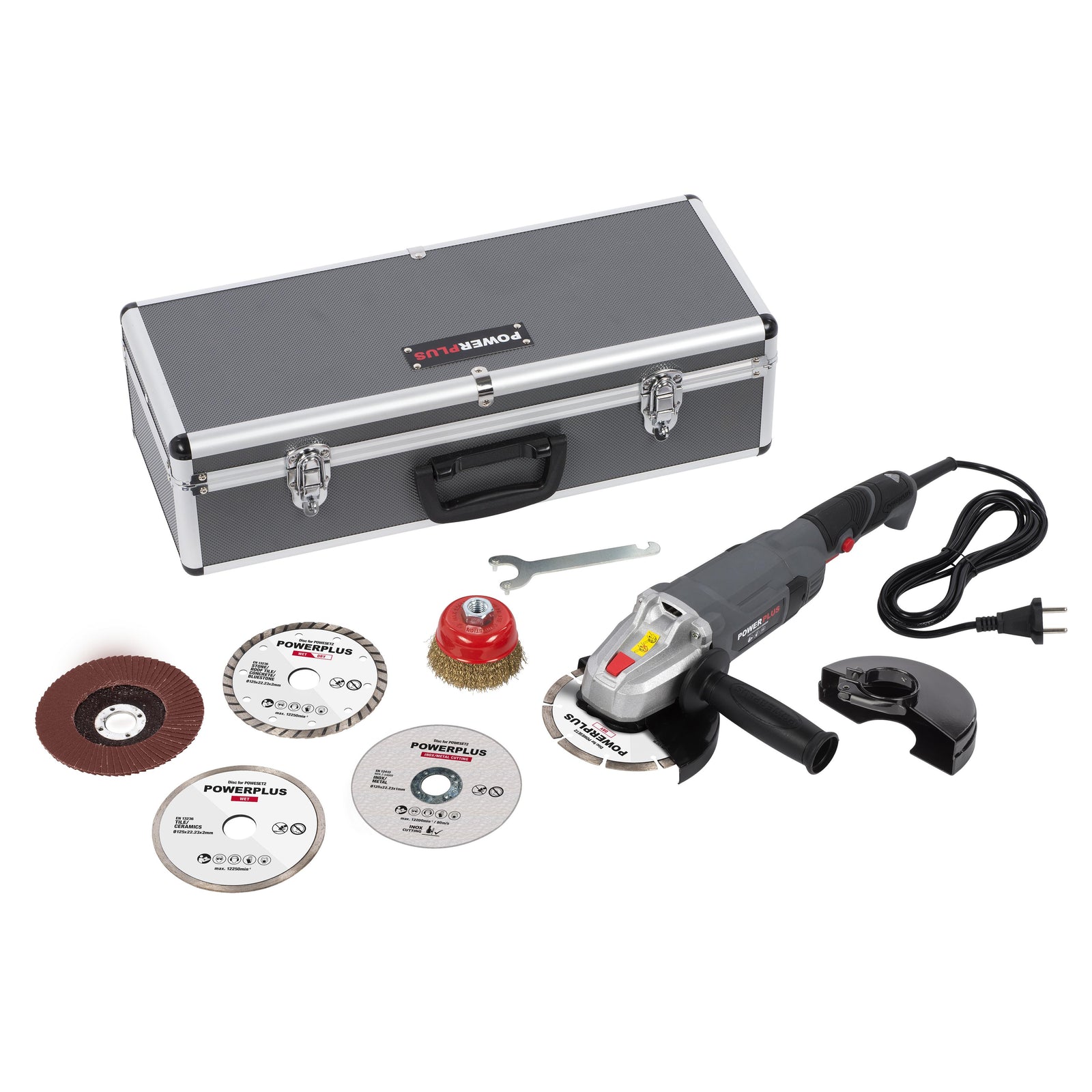 Vinkelsliber 900 watt 125mm i kuffert