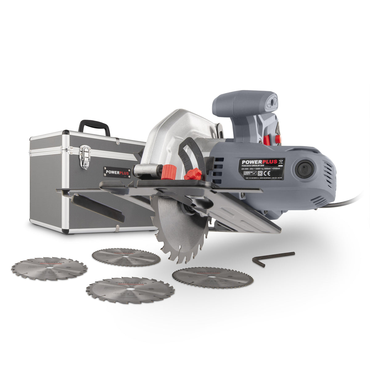 Rundsav 1200 Watt 185mm i kuffert - inkl. savklinger