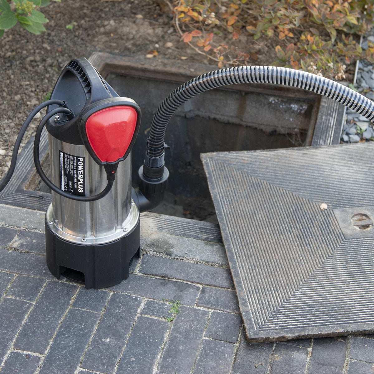 Dykpumpe rustfri 900 watt - 13000 l/t