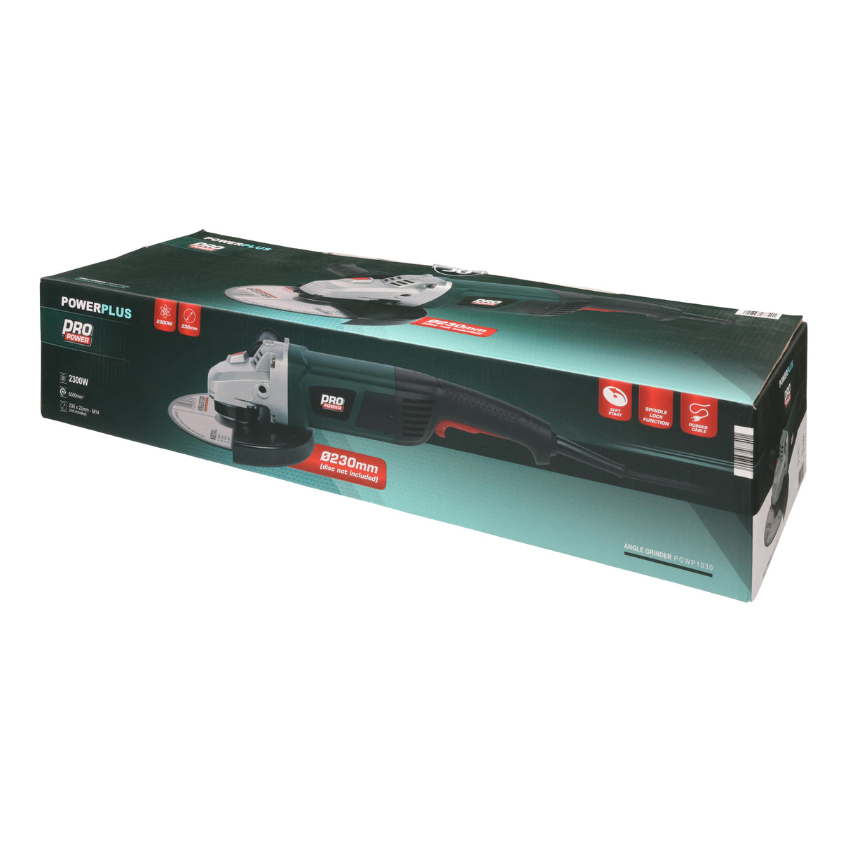 Vinkelsliber 230 mm - 2300 Watt (Uden skive)