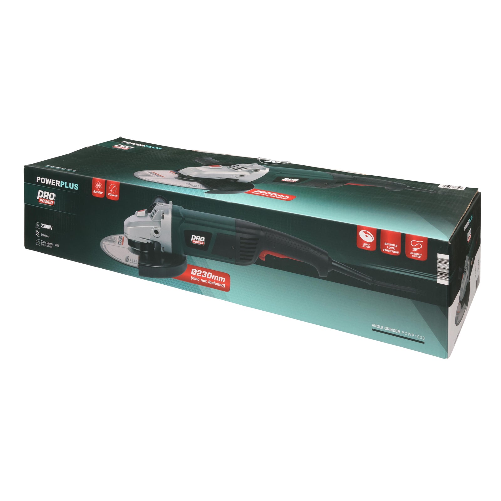 Vinkelsliber 230 mm - 2300 Watt (Uden skive)
