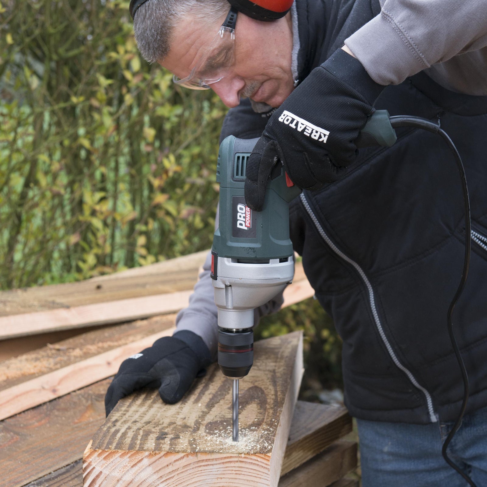 Slagboremaskine 850 Watt i kuffert