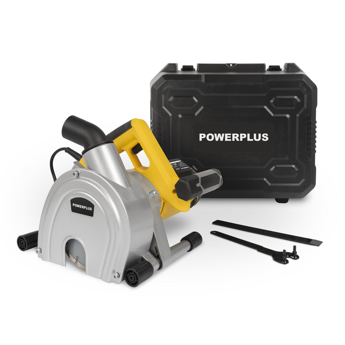 Rillefræser 1800 W til murværk med 2 diamantskiver Ø150 mm