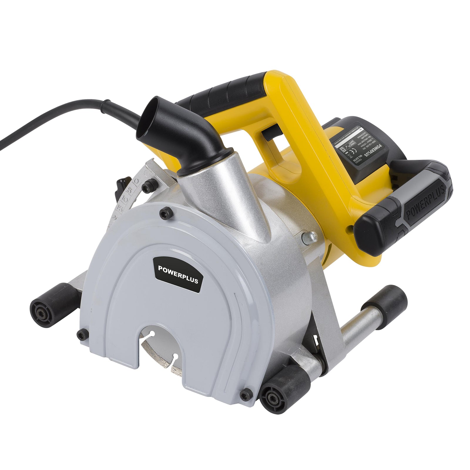 Rillefræser 1800 W til murværk med 2 diamantskiver Ø150 mm
