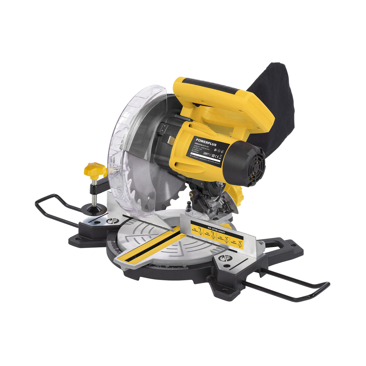 Kap- og geringssav 1500 W med klinge Ø210 mm og laser