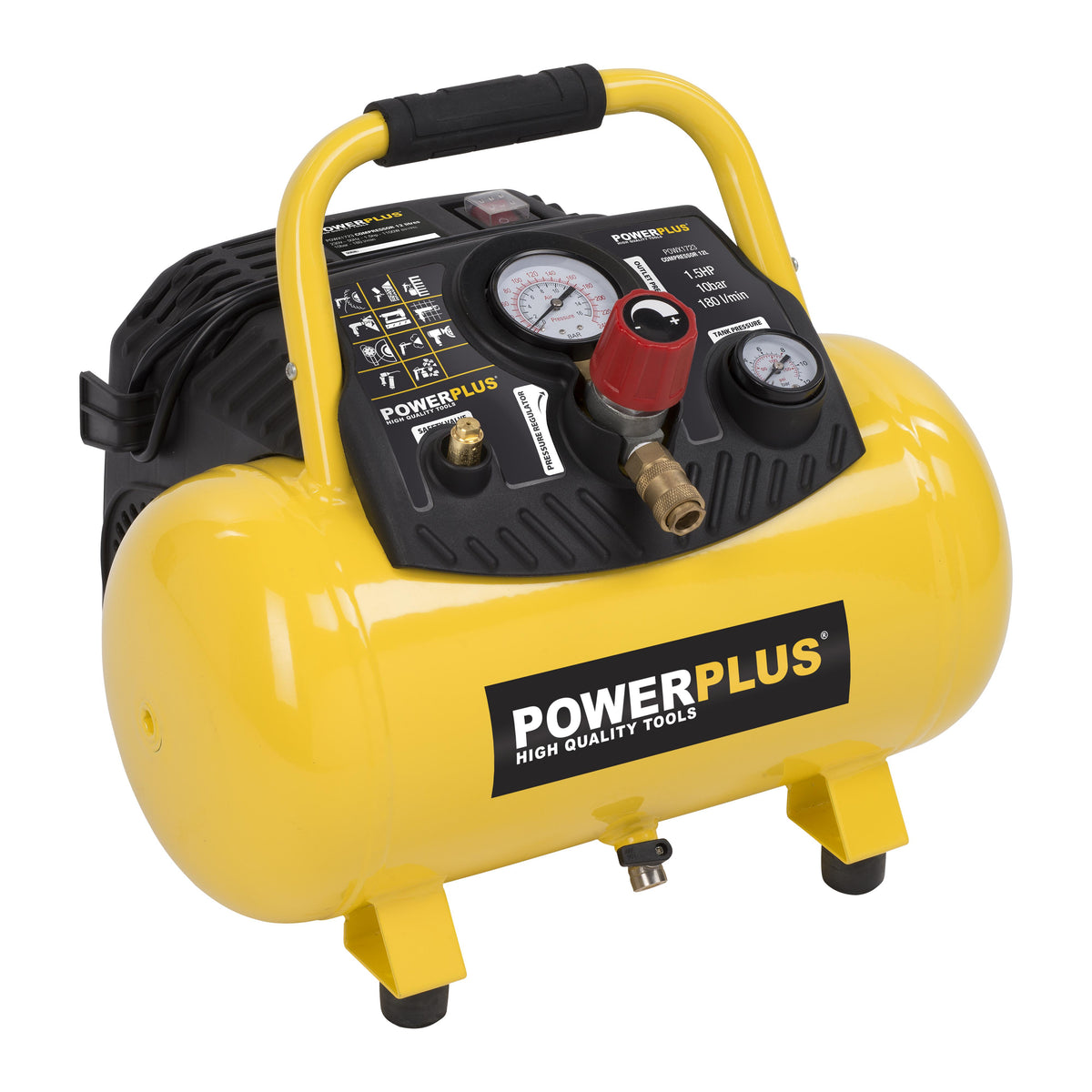Kompressor 1,5 hk, 12 liter  oliefri