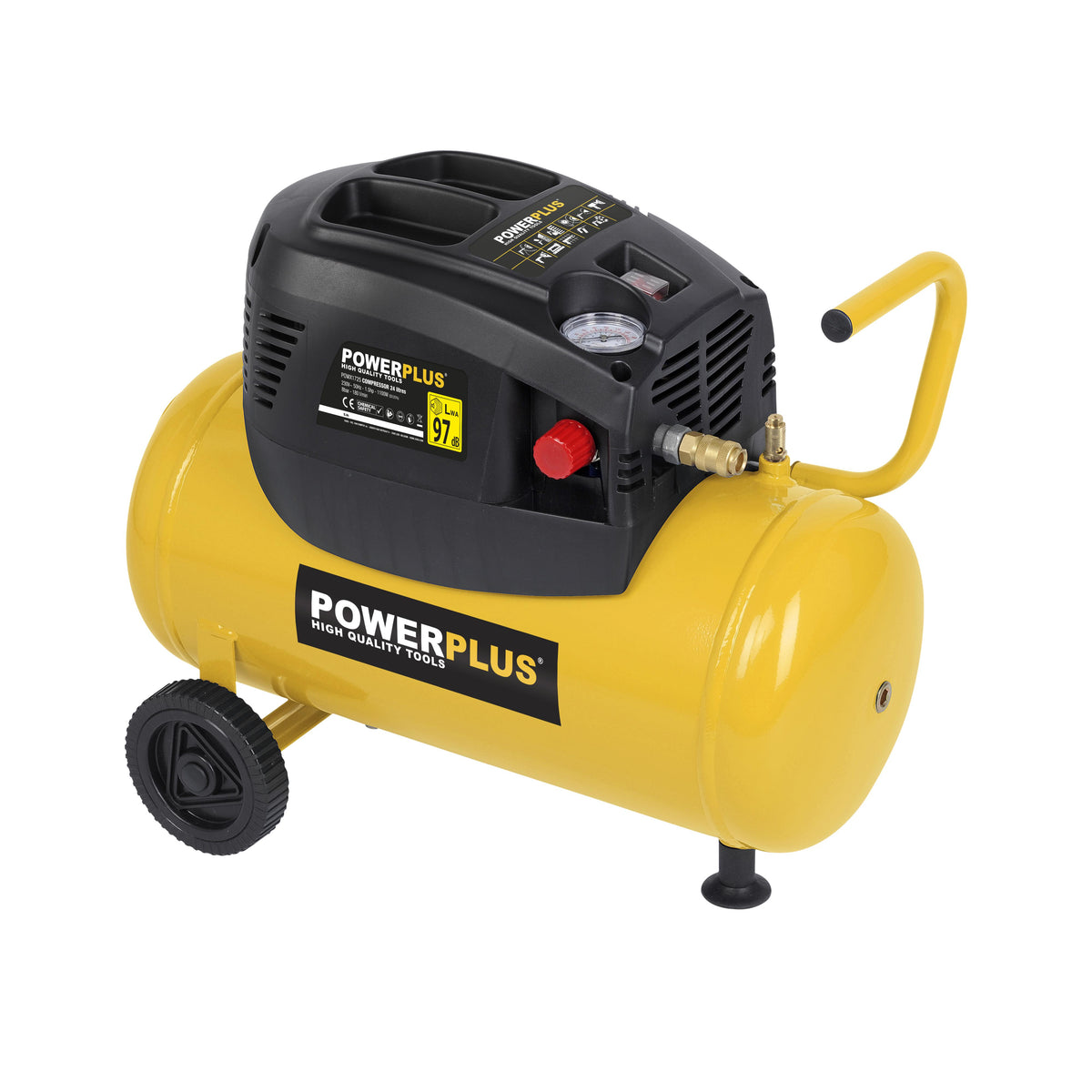 Kompressor 1,5 hk, 24 liter  oliefri