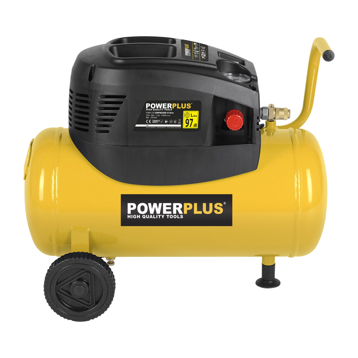 Kompressor 1,5 hk, 24 liter  oliefri