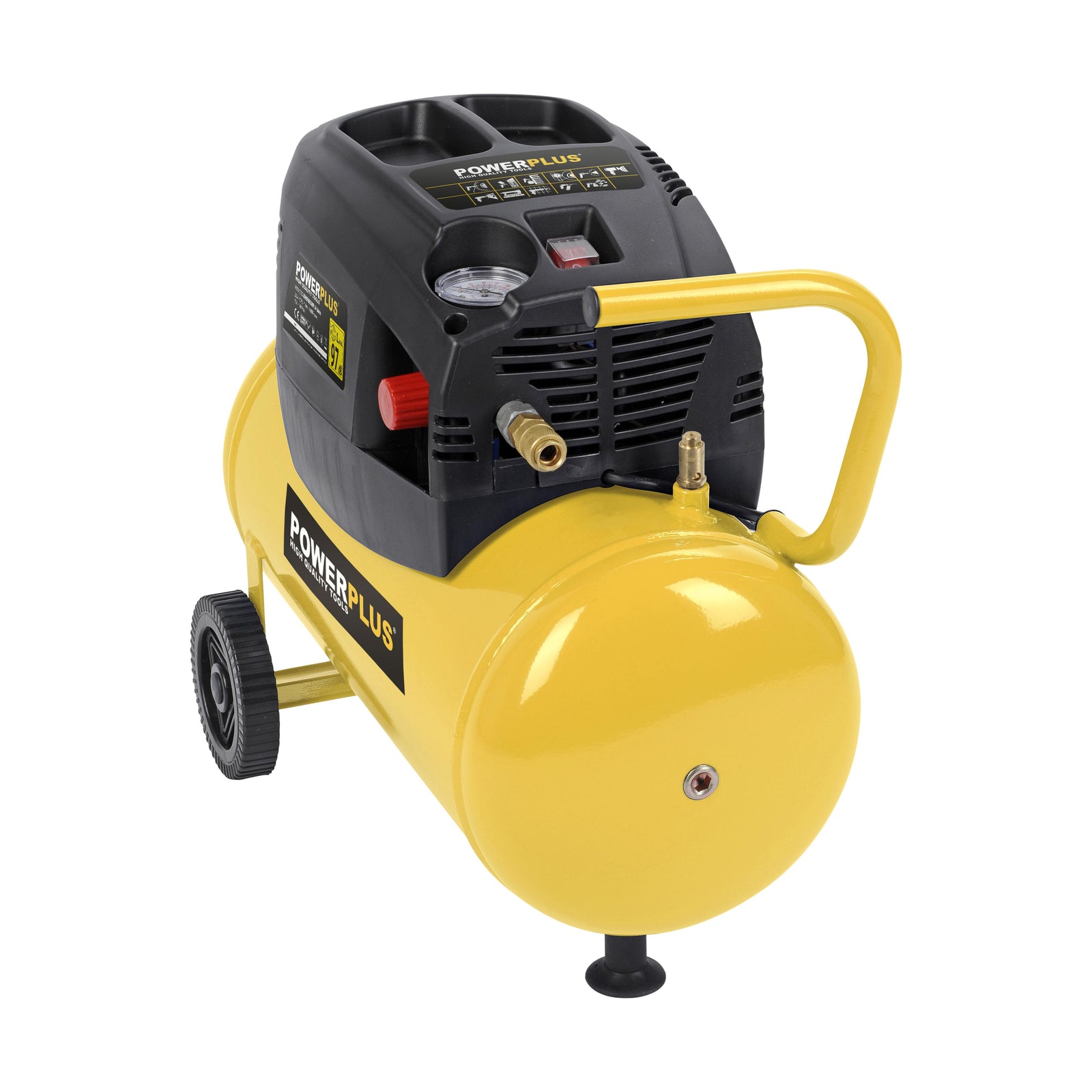 Kompressor 1,5 hk, 24 liter  oliefri