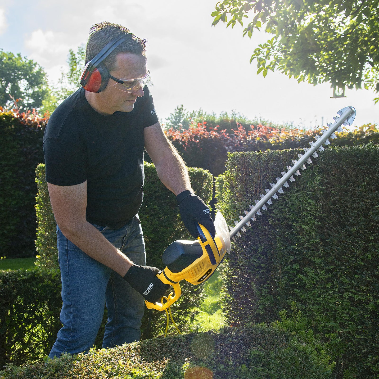 Hækkeklipper 610 mm klinge vendbar greb