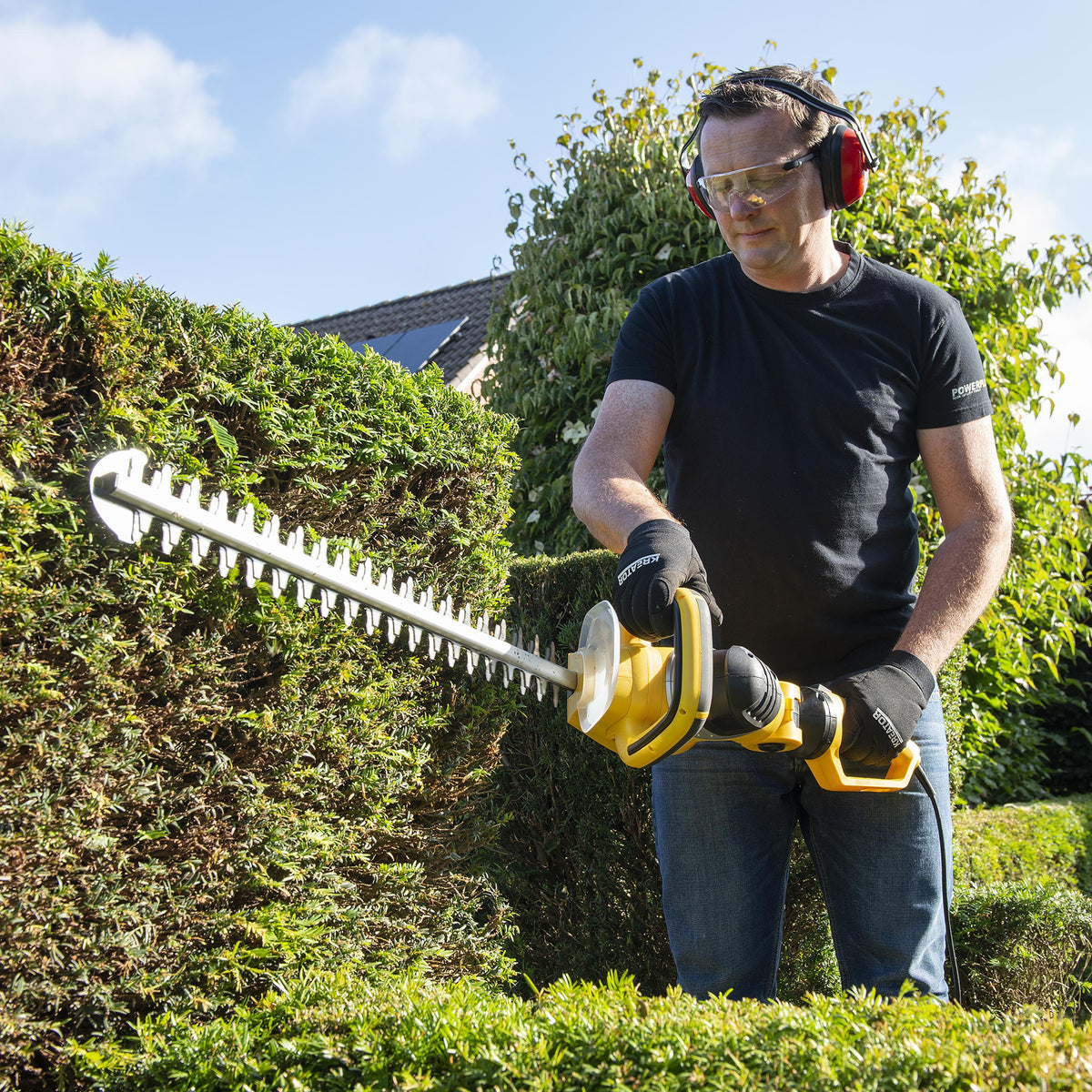Hækkeklipper 690 mm klinge vendbar greb