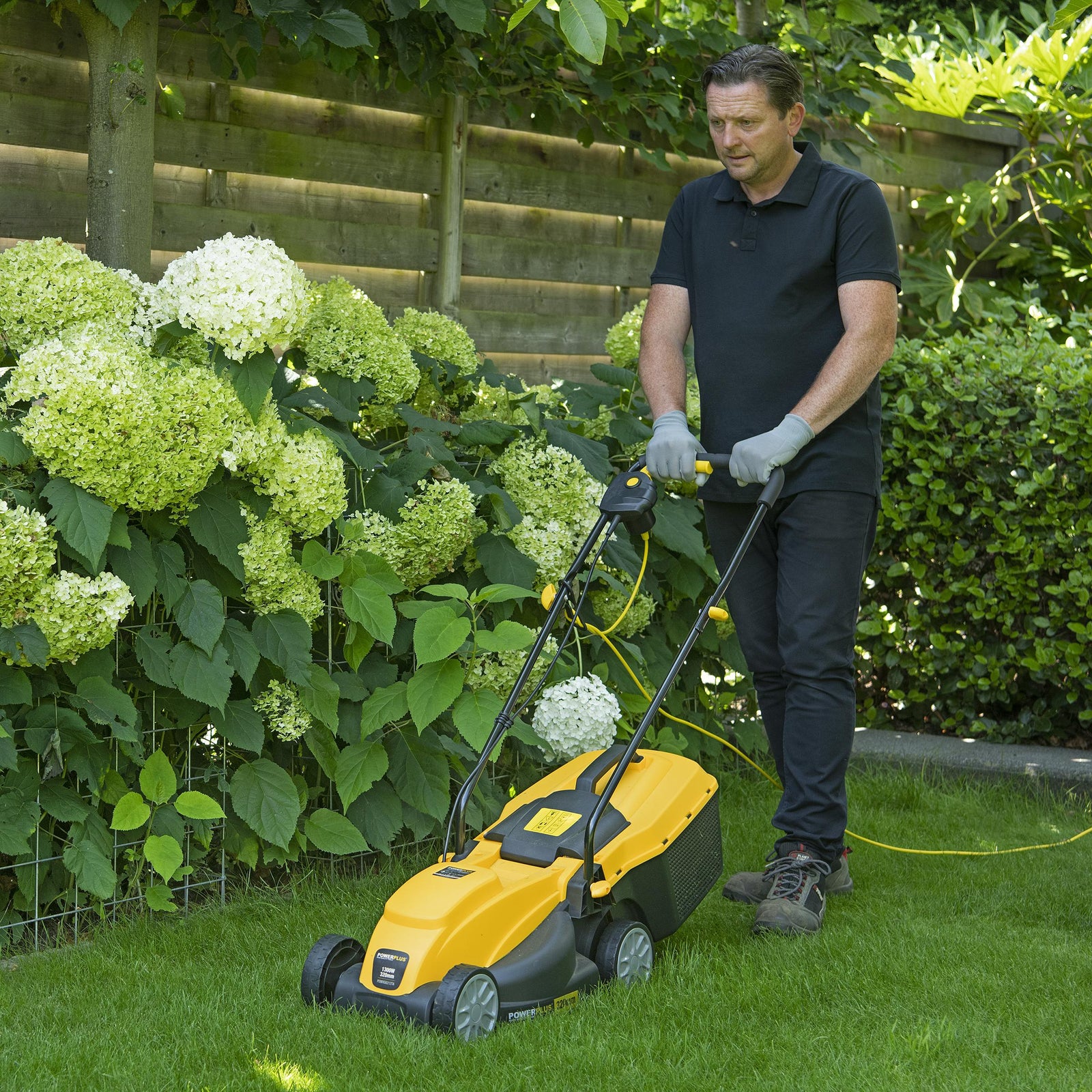 Plæneklipper 1300W 320mm + Trimmer 250W