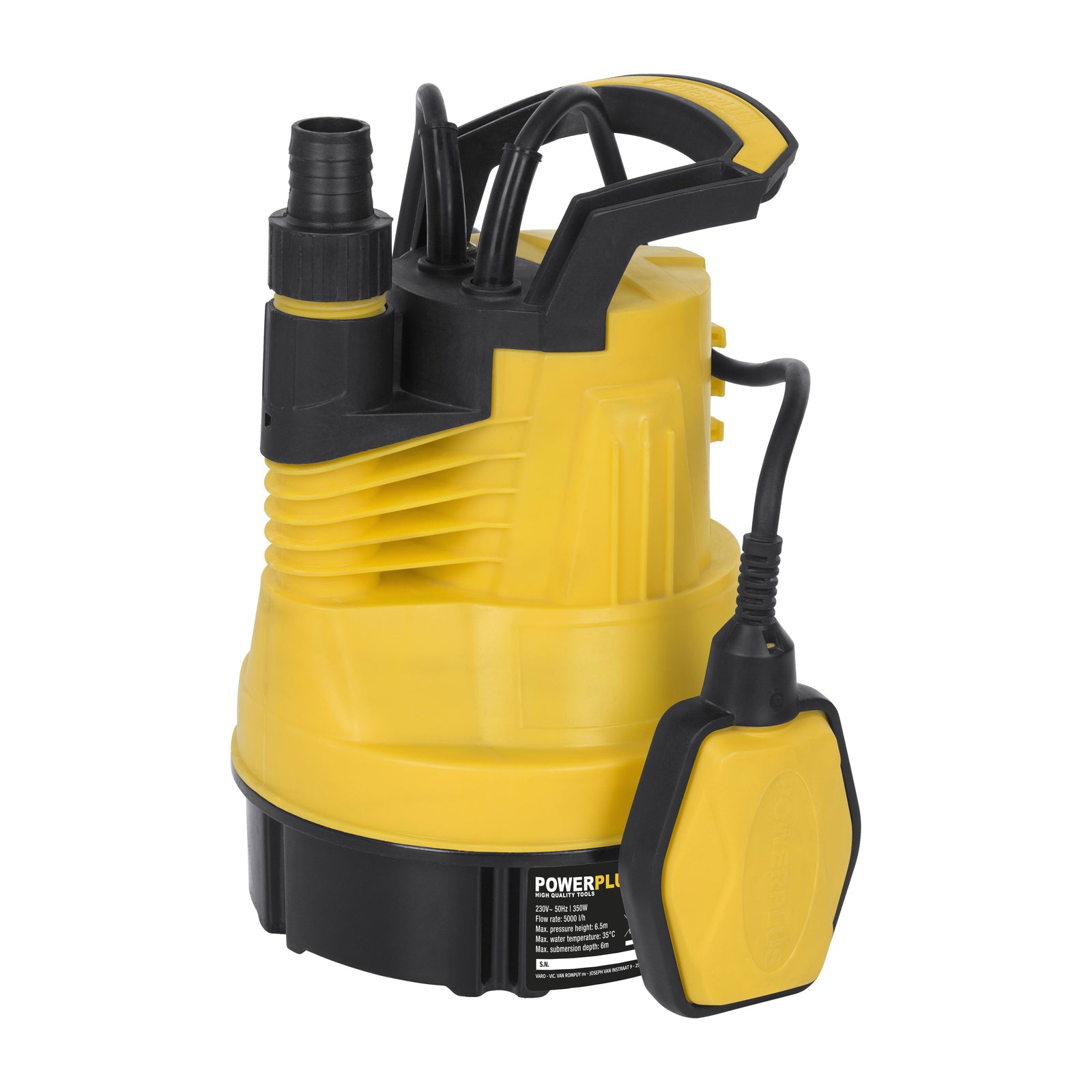 Dykpumpe til rent vand 5000 l/t 350 W