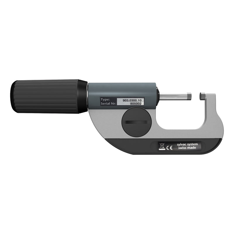 Digital mikrometer S_MIKE PRO 0–30 mm IP67 cylindrisk Ø6,5 mm