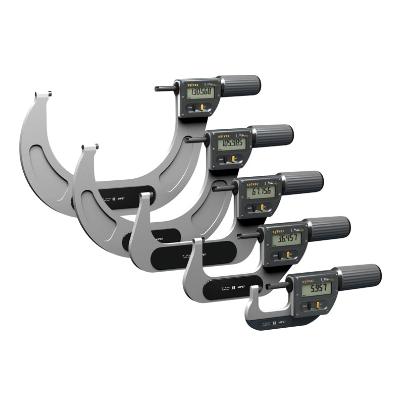 Digital mikrometer S_MIKE PRO 0–30 mm IP67 cylindrisk Ø6,5 mm