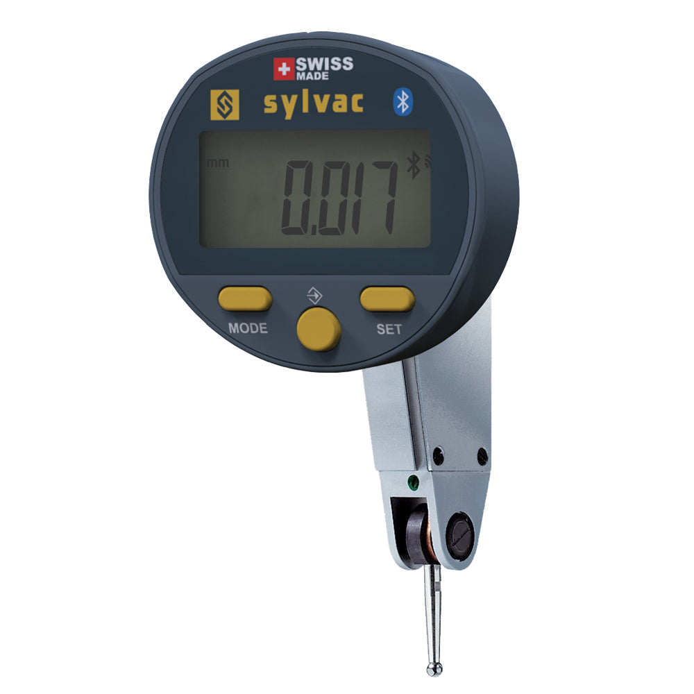 Digital vippeindikator S_DIAL TEST SMART 0,8 × 0,001 mm IP54 tastelængde 12,5 mm Bluetooth
