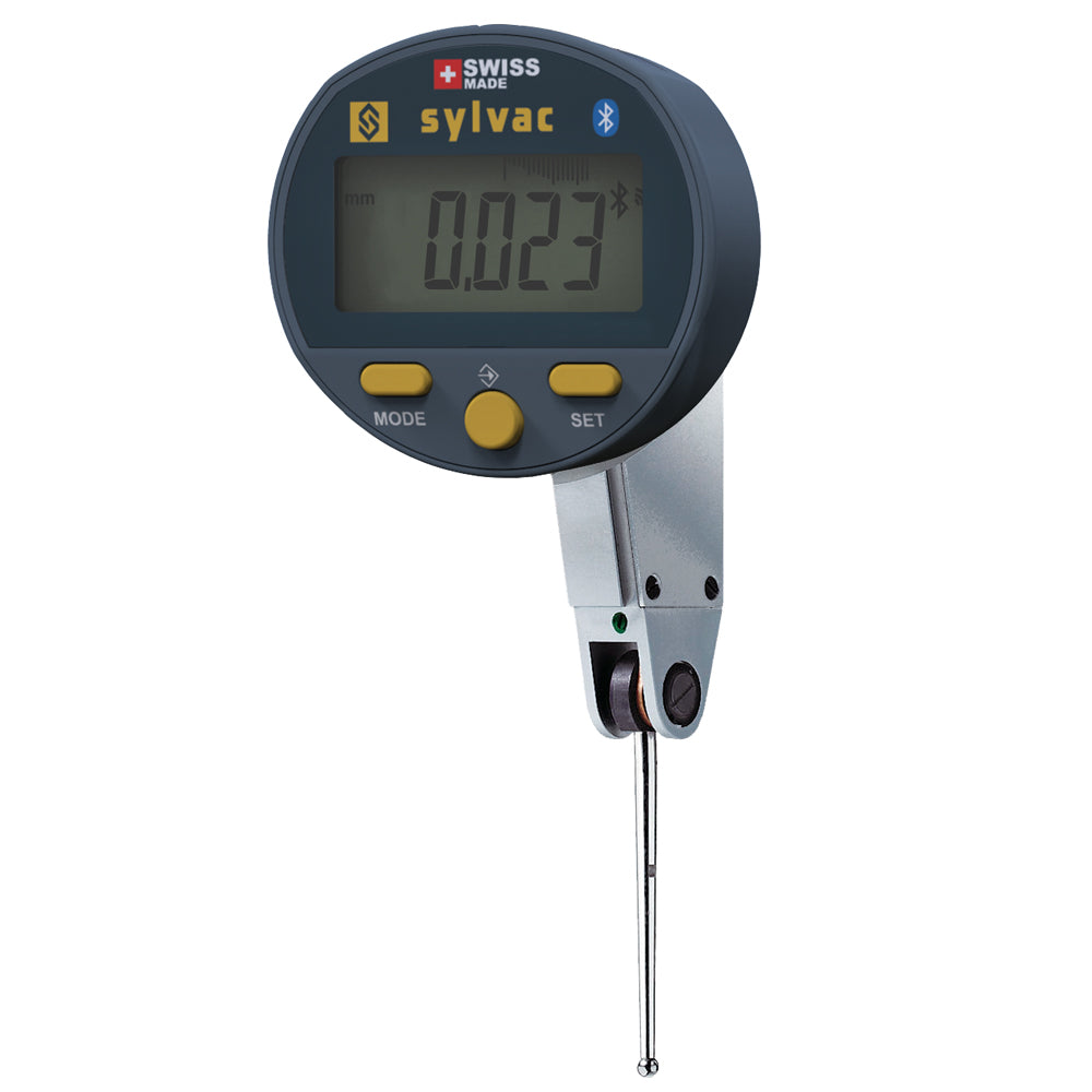 Digital vippeindikator S_DIAL TEST SMART 2,0 × 0,001 mm IP54 tastelængde 36,5 mm Bluetooth