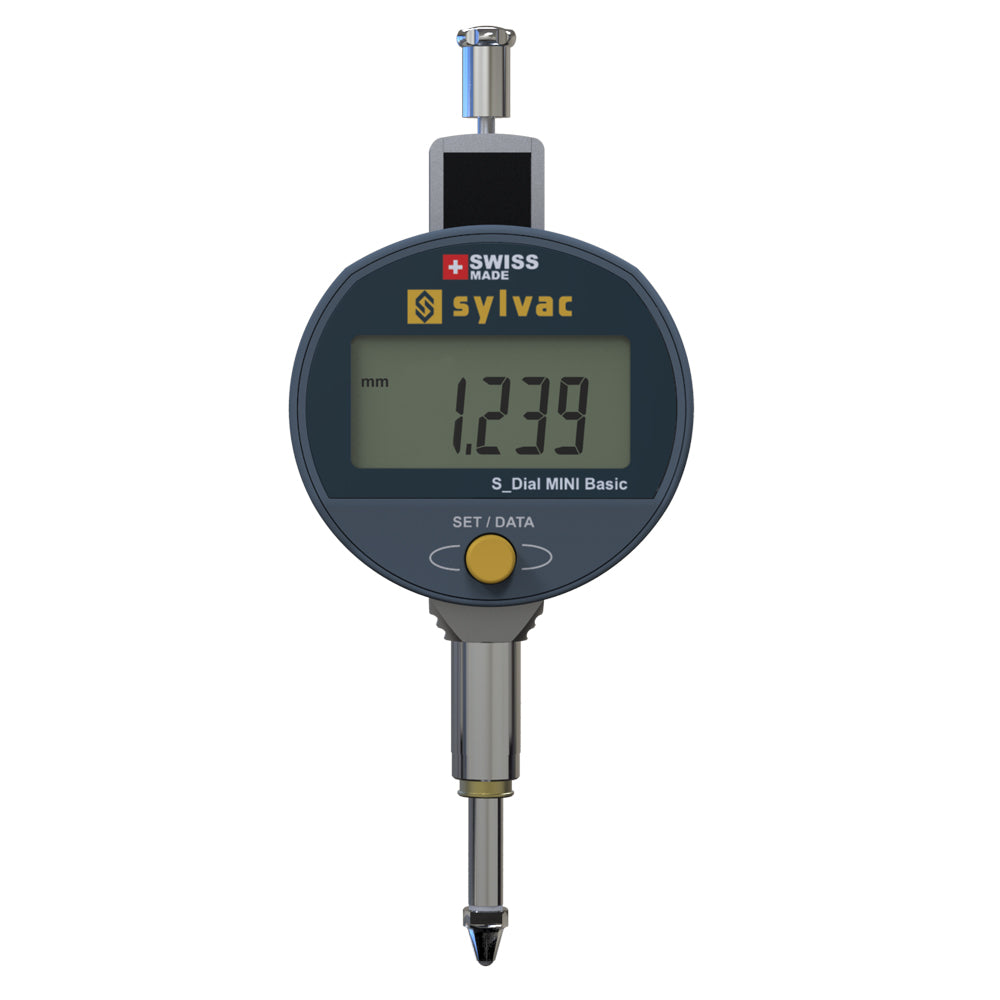Digitalt måleur S_DIAL MINI BASIC 12,5 × 0,001 mm IP54 standard uden Bluetooth
