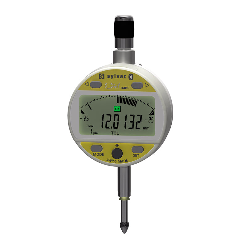 Digitalt måleur S_Dial WORK ANALOG NANO 12,5 × 0,0001 mm IP54 Bluetooth