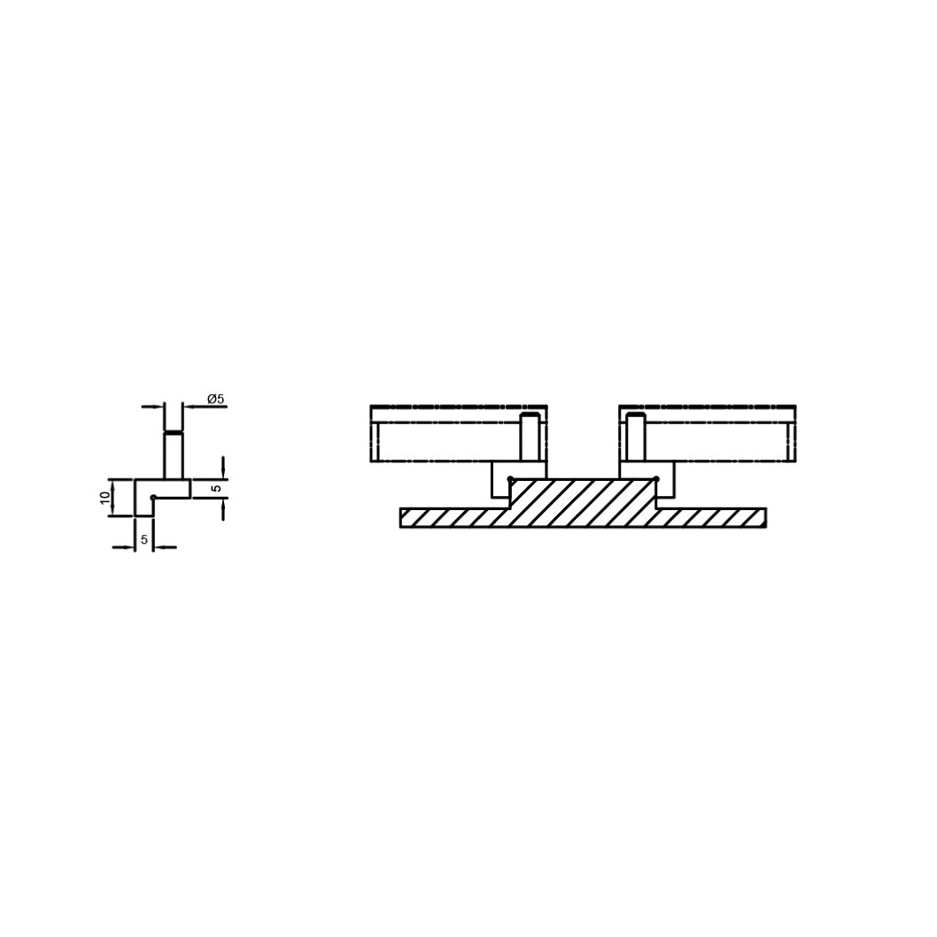 "TGUA011" universal Shoulder Anvils Flat