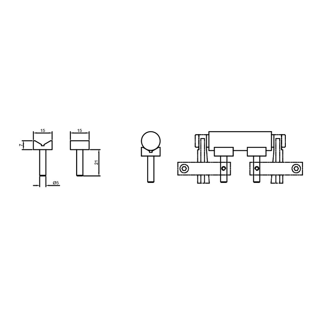 "TGUA022" universal Vee Support