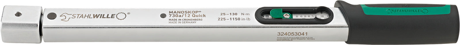 MANOSKOP 730A/12 Quick momentnøgle 25–130 Nm, indstik 14 × 18 mm