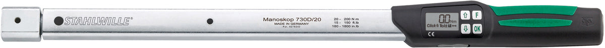 MANOSKOP 730D/20 elektromekanisk momentnøgle 20–200 Nm