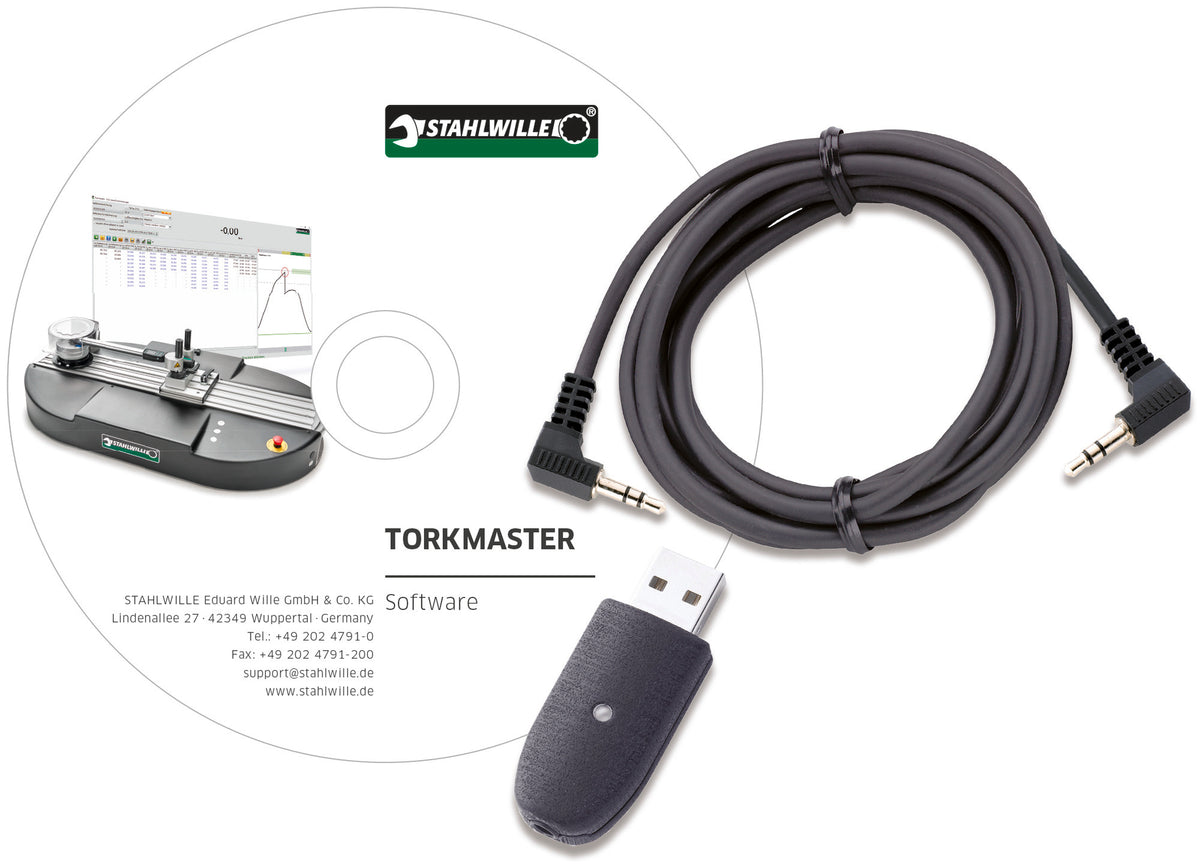 7759-4 USB-adapter, jackkabel og TorkMaster-software