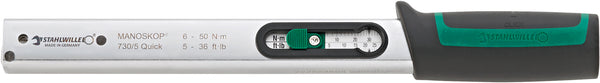 MANOSKOP 730/5 Quick momentnøgle 6–50 Nm, indstik 9 × 12 mm