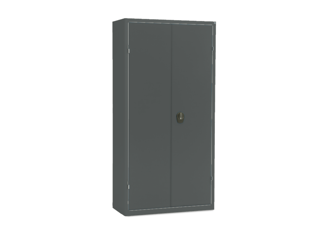 MS-1 materialeskab med 4 galvaniserede hylder, D 600 mm