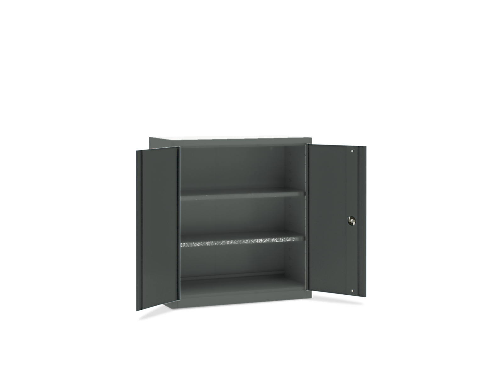 MS-0.5 materialeskab med 2 galvaniserede hylder, H 1075 mm