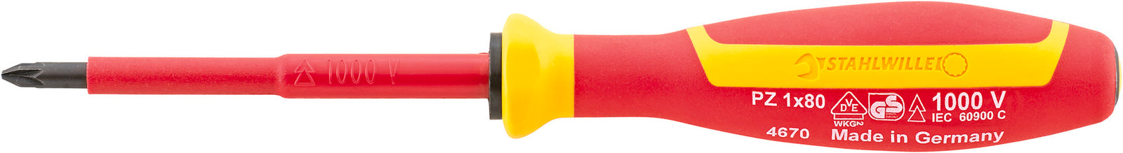 DRALL⁺ 4670 VDE-skruetrækker PZ2, 100 mm