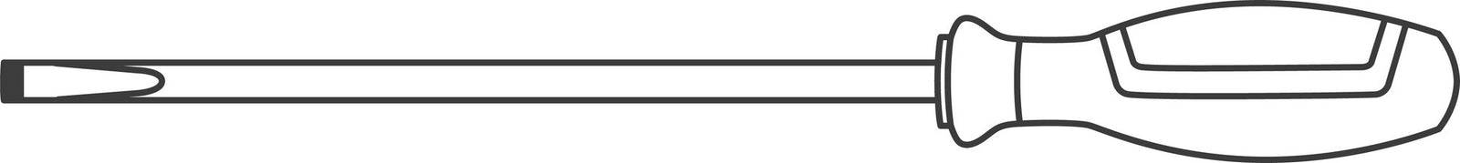 DRALL⁺ 4628 elektrikerskruetrækker kærv 0,6 × 3,5 mm, 75 mm
