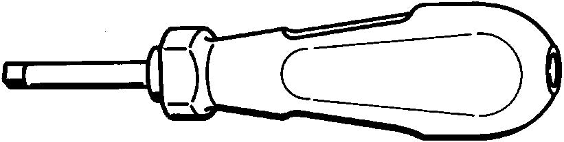 400N topnøglegreb, firkant 1/4"