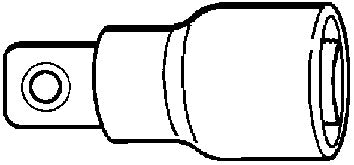 509/2 forlænger 52 mm, firkant 1/2"