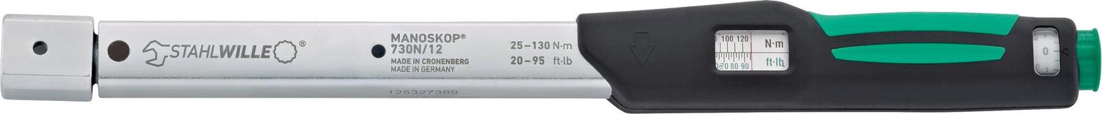 MANOSKOP 730N/12 momentnøgle 25–130 Nm, indstik 14 × 18 mm