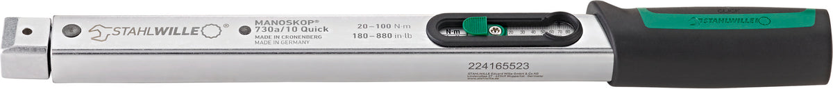 MANOSKOP 730A/5 Quick momentnøgle 6–50 Nm, indstik 9 × 12 mm