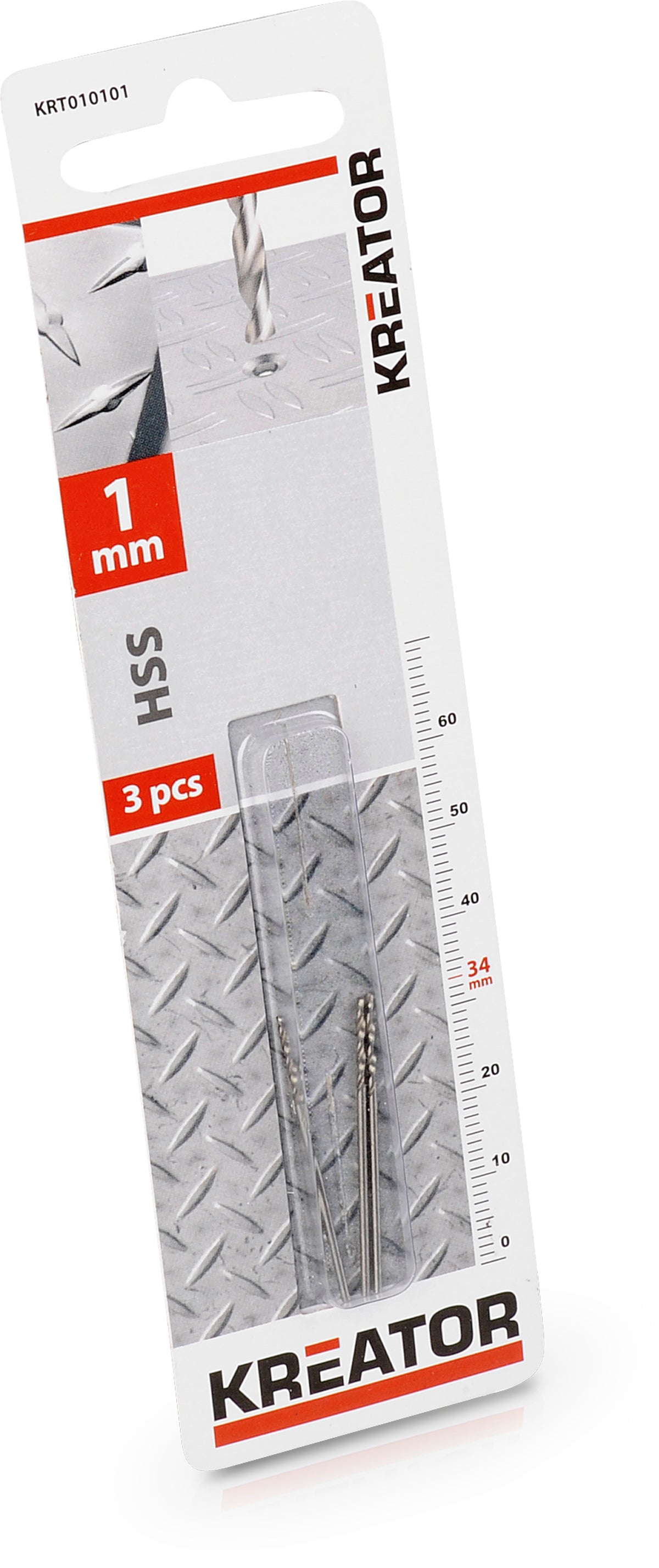 HSS metalbor 1,0 mm - 3 stk.
